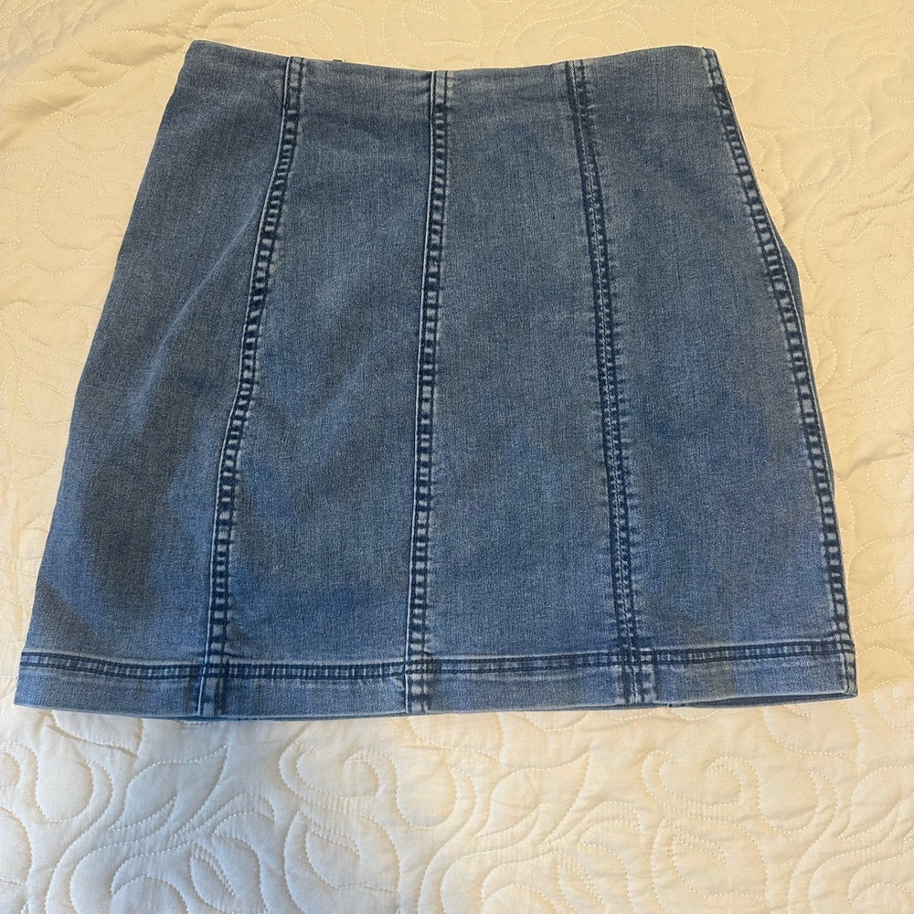 Free People Denim Skirt Size 8